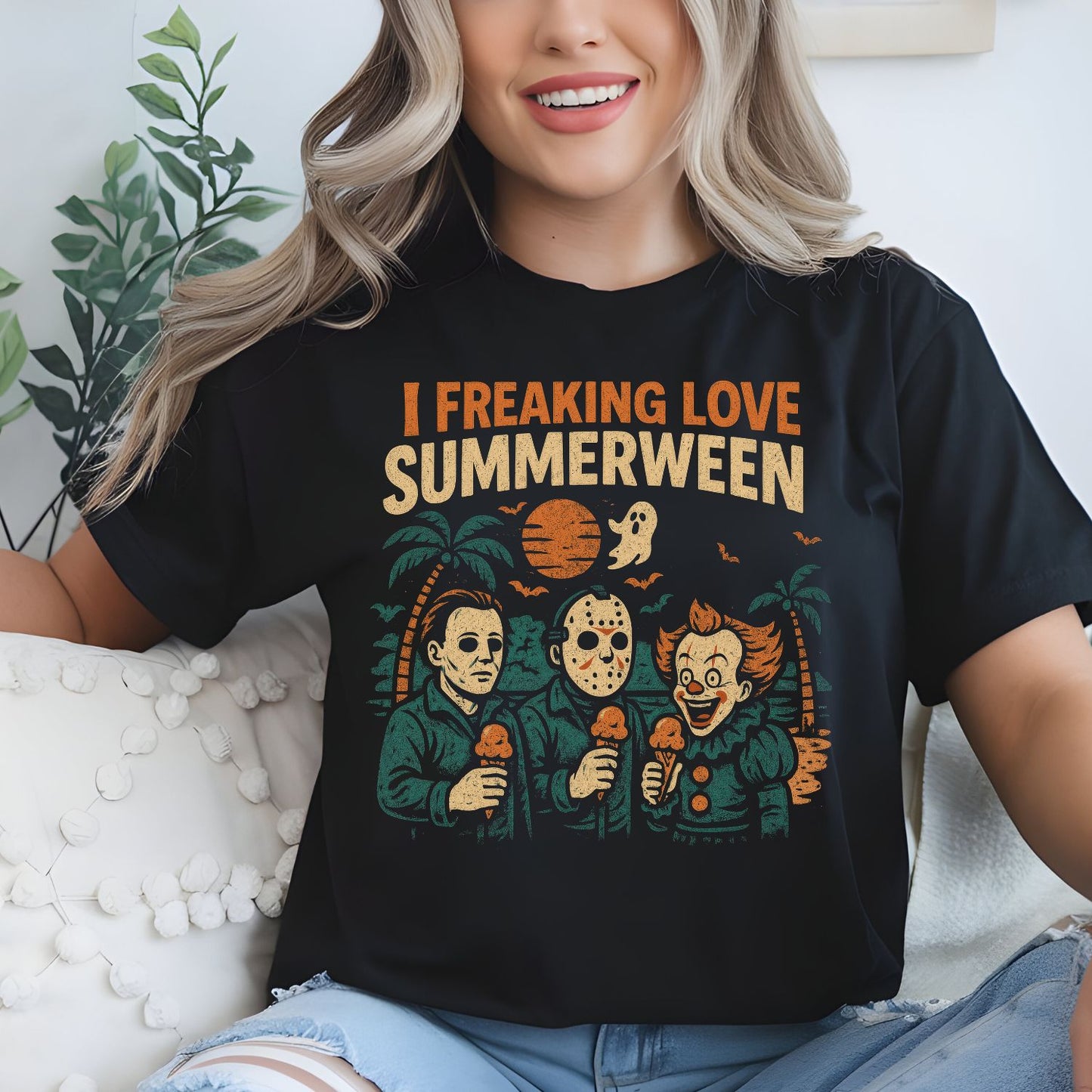Summerween Funny Horror Characters premade DTF gang sheet-10 adult prints