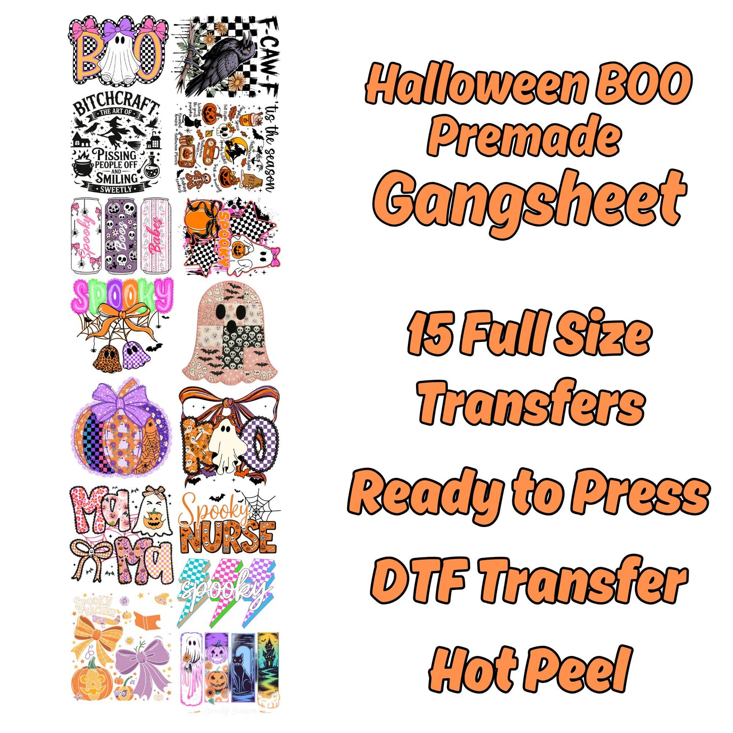 Fall Gang Sheet, Fall DTF Transfers, Autumn DTF Transfer Ready For Press, Fall DTF Prints, Cozy Weather Heat Transfers, Pumpkin Dtf Print