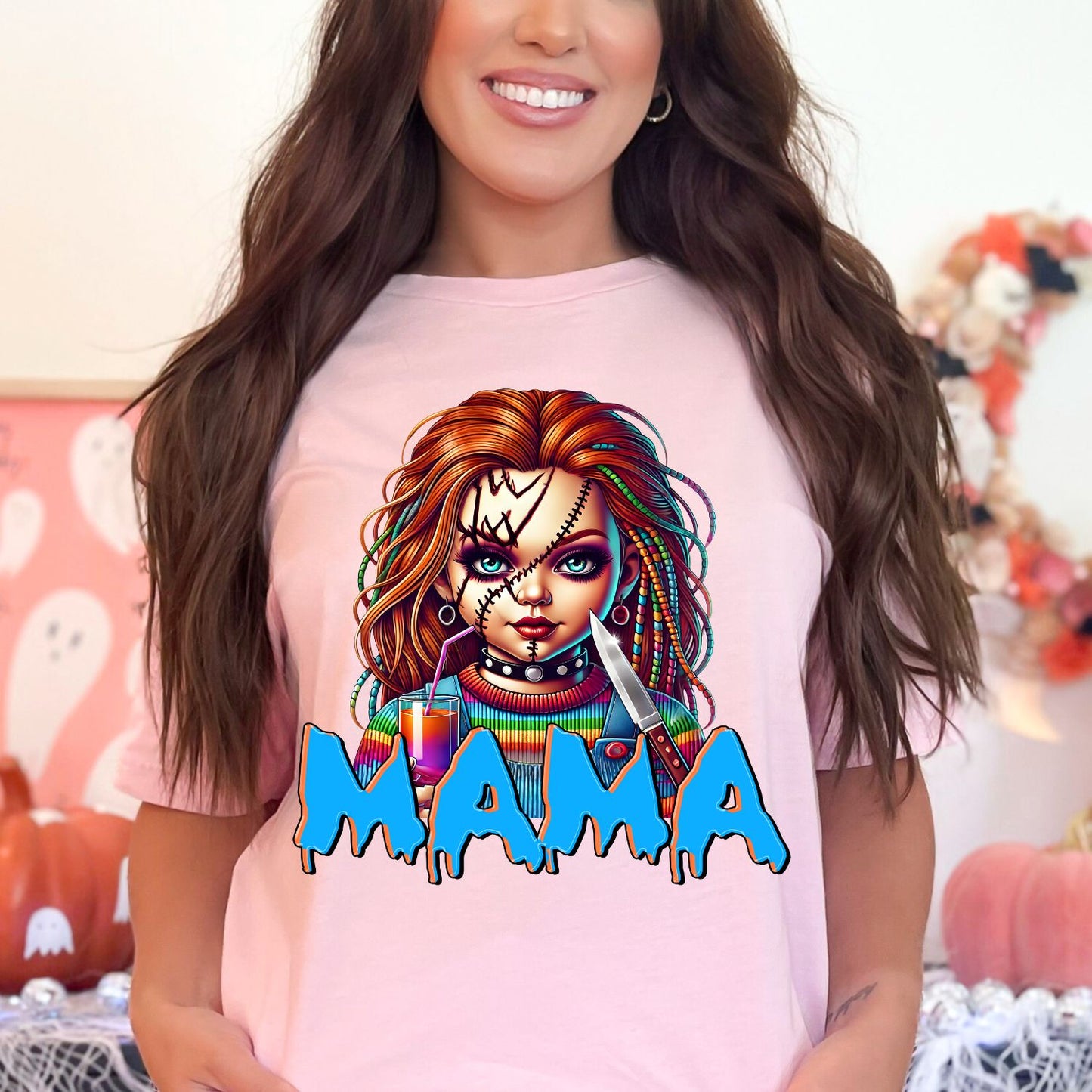 Halloween Horror Mama 2 DTF Bundle, Spooky Mama Prints, Halloween Transfers, Killer Halloween transfers, Spooky heat transfers, Halloween gang