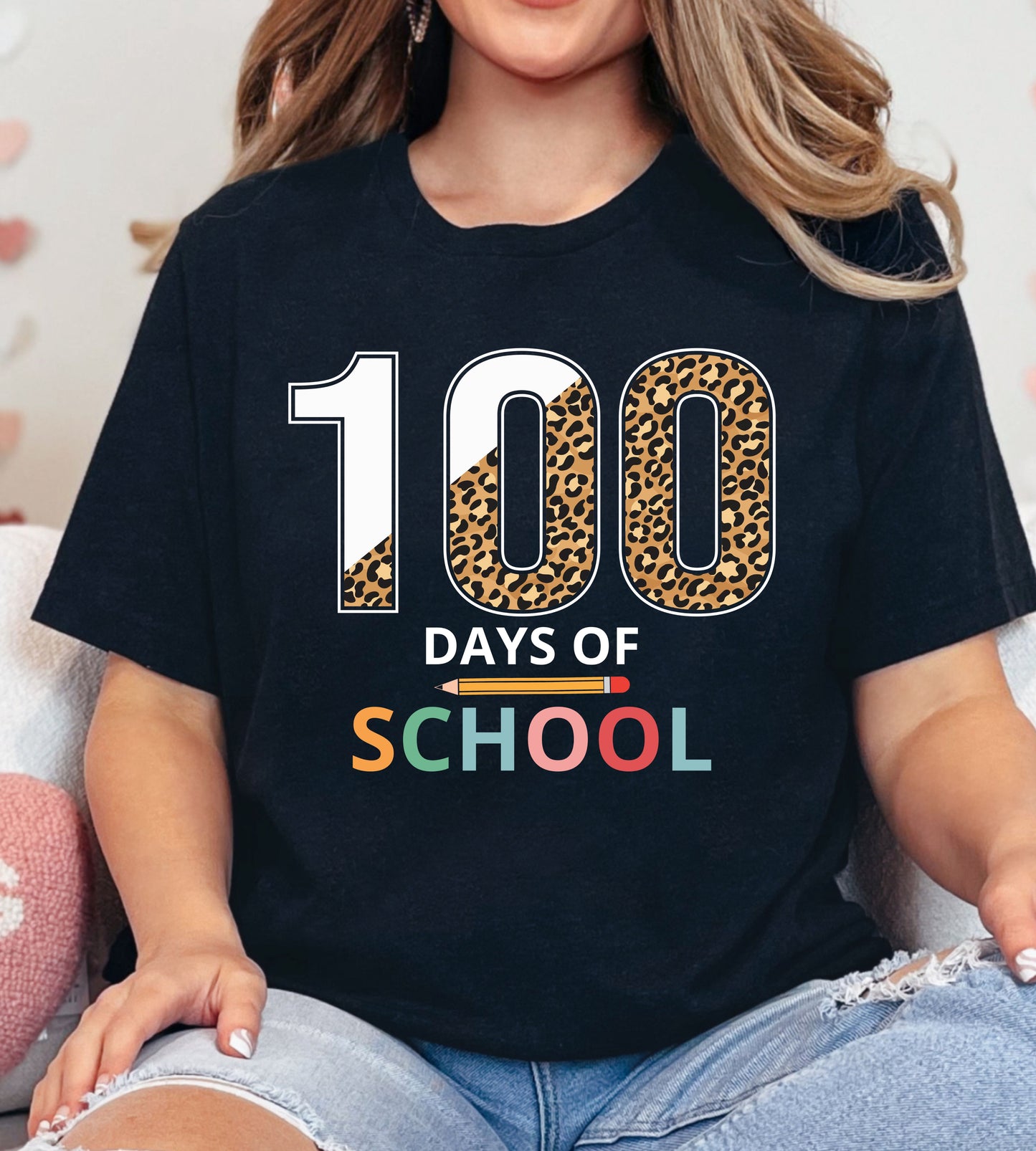 100 Days of School DTF Gangsheet, Premade DTF gangsheet