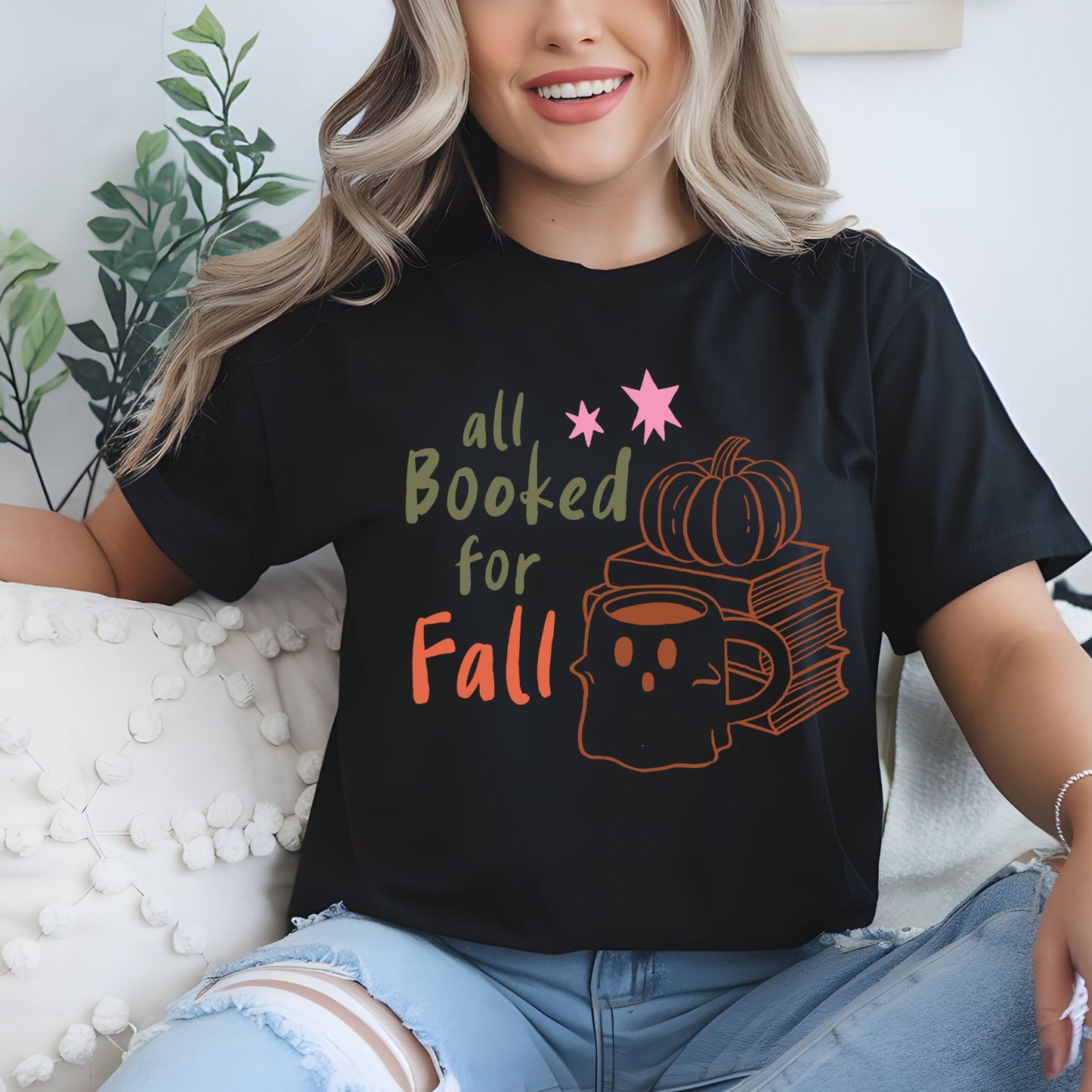 Bookish Fall Vibes Premade Gangsheet 8 Full Size Transfers