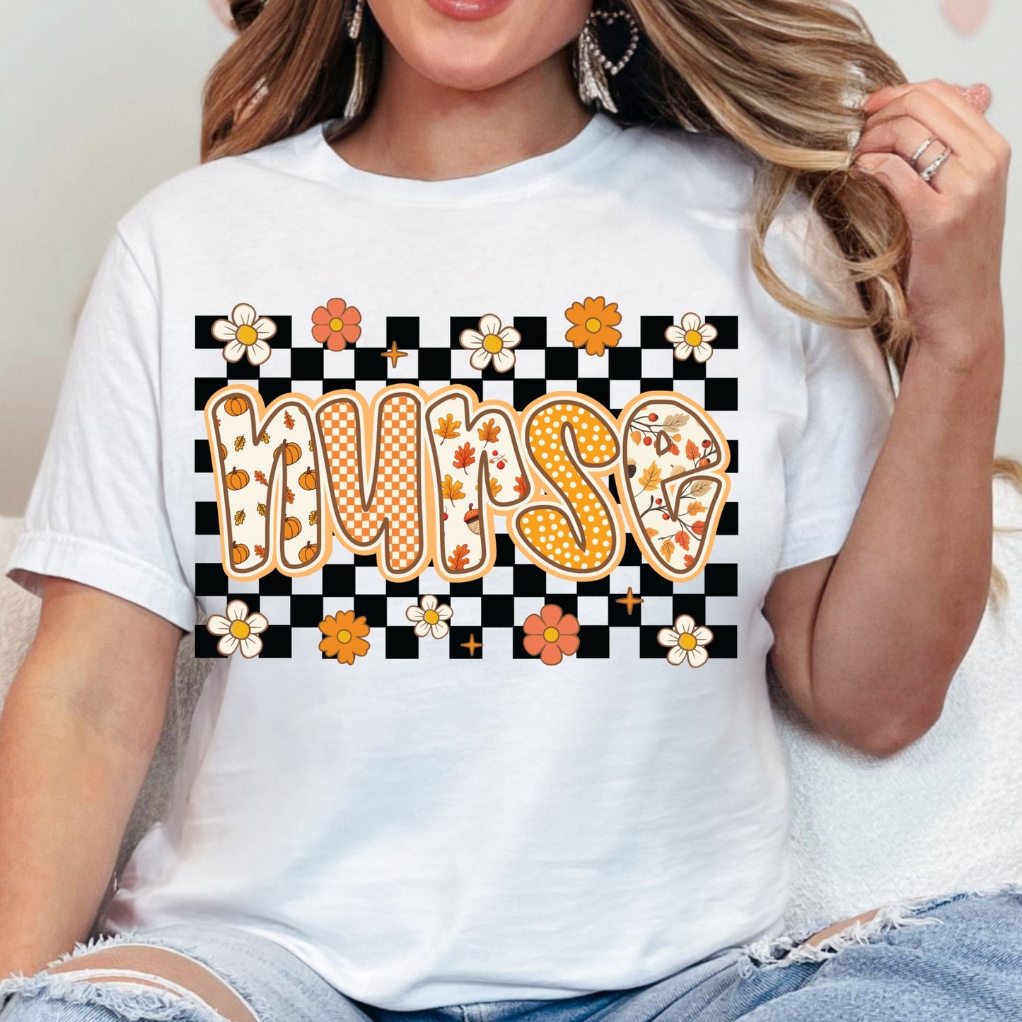 Fall Nurse Premade DTF Gang Sheet-20 Adult Prints