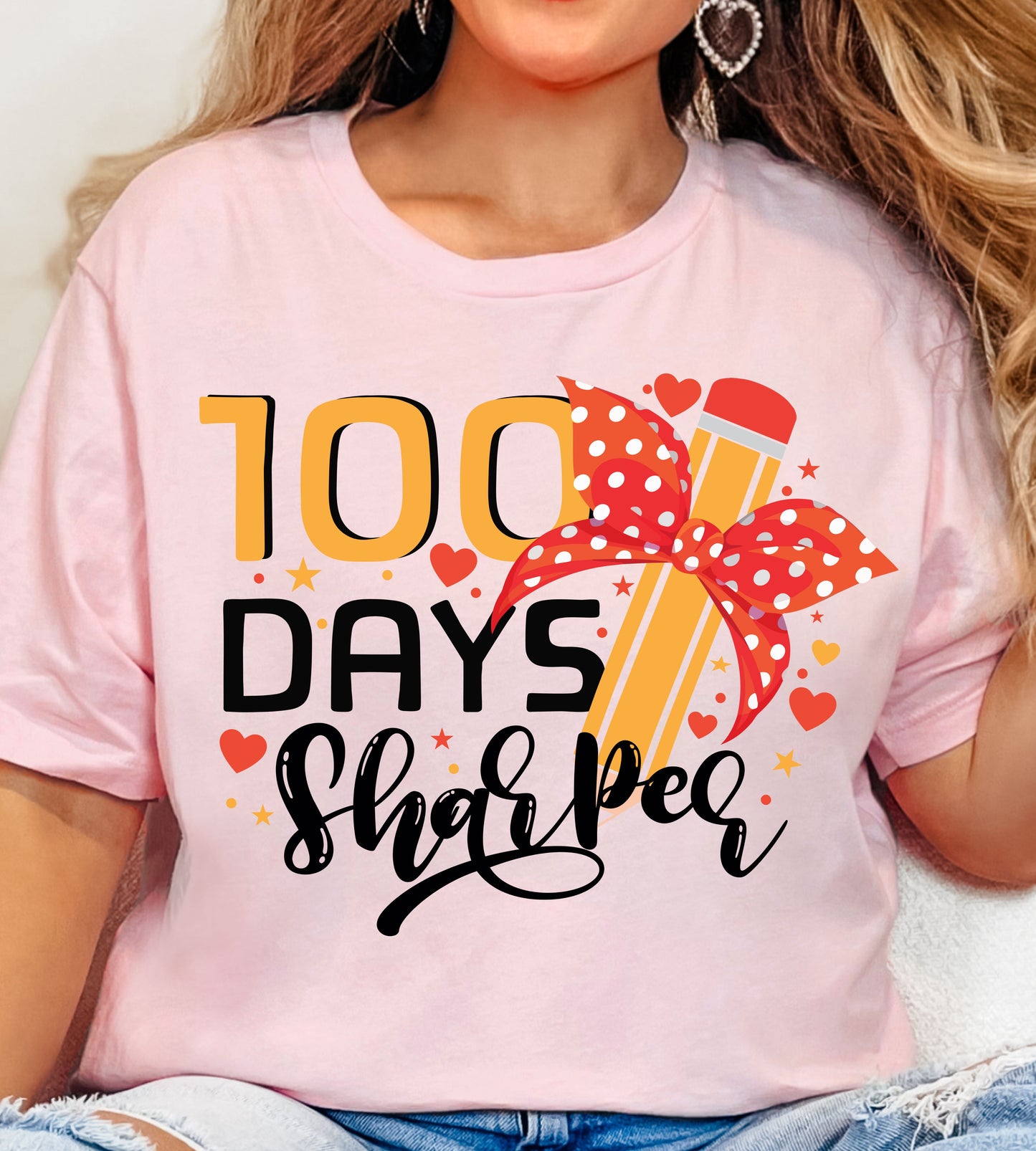 100 Days of School DTF Gangsheet, Premade DTF gangsheet