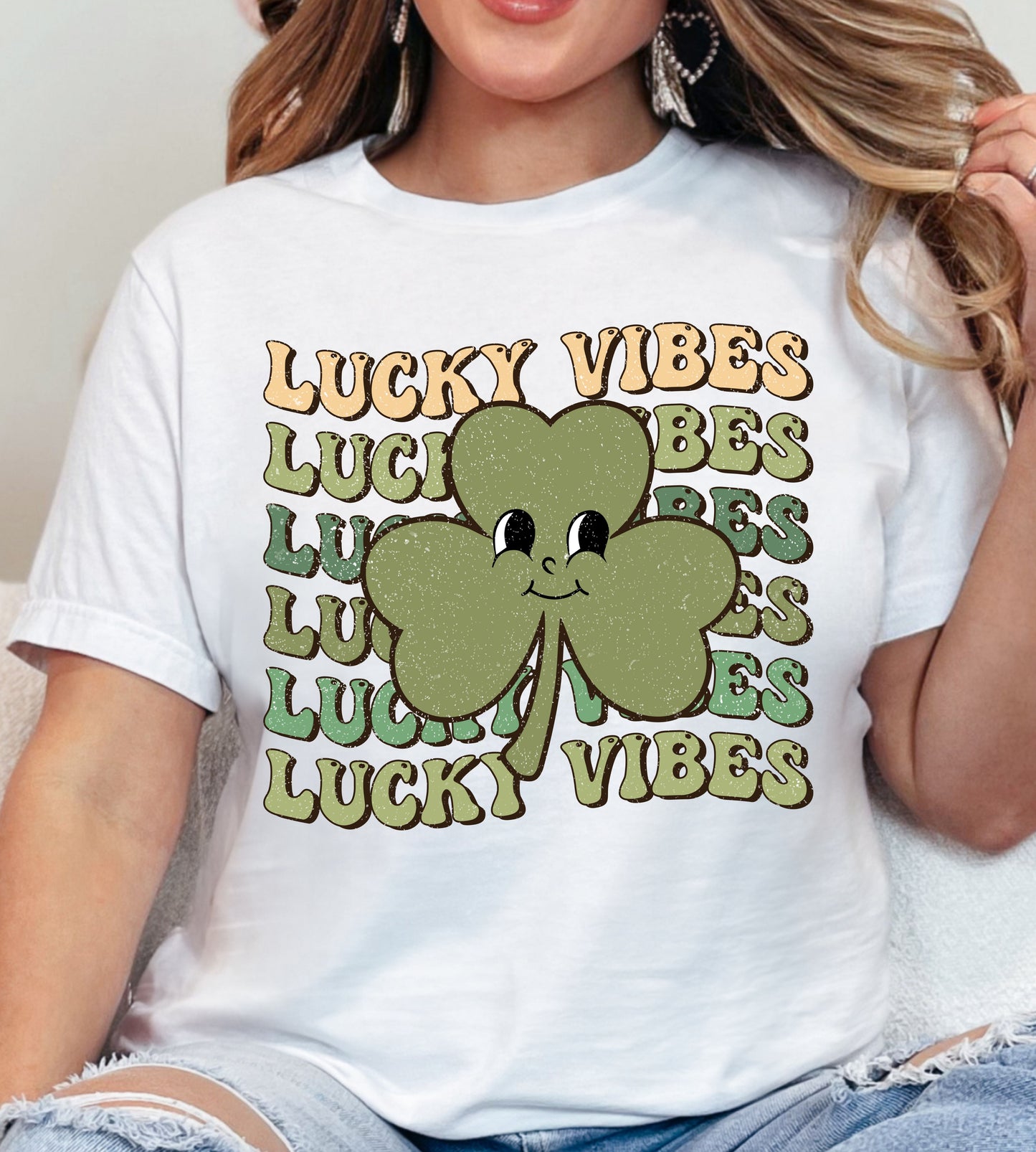 Retro Vibes St Patrick's Day DTF Gangsheet, Premade DTF gangsheet