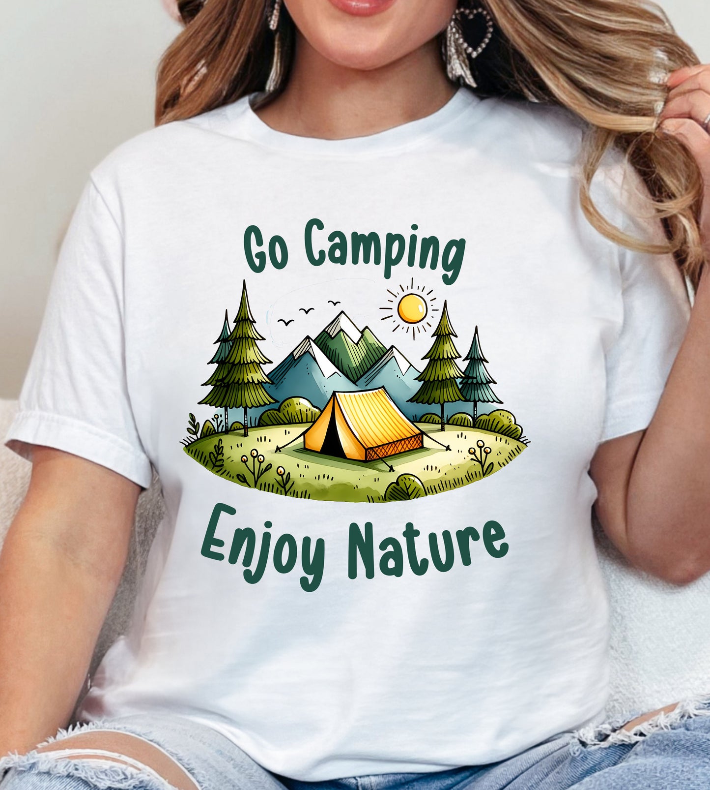 Camping DTF Gangsheet, Premade DTF gangsheet