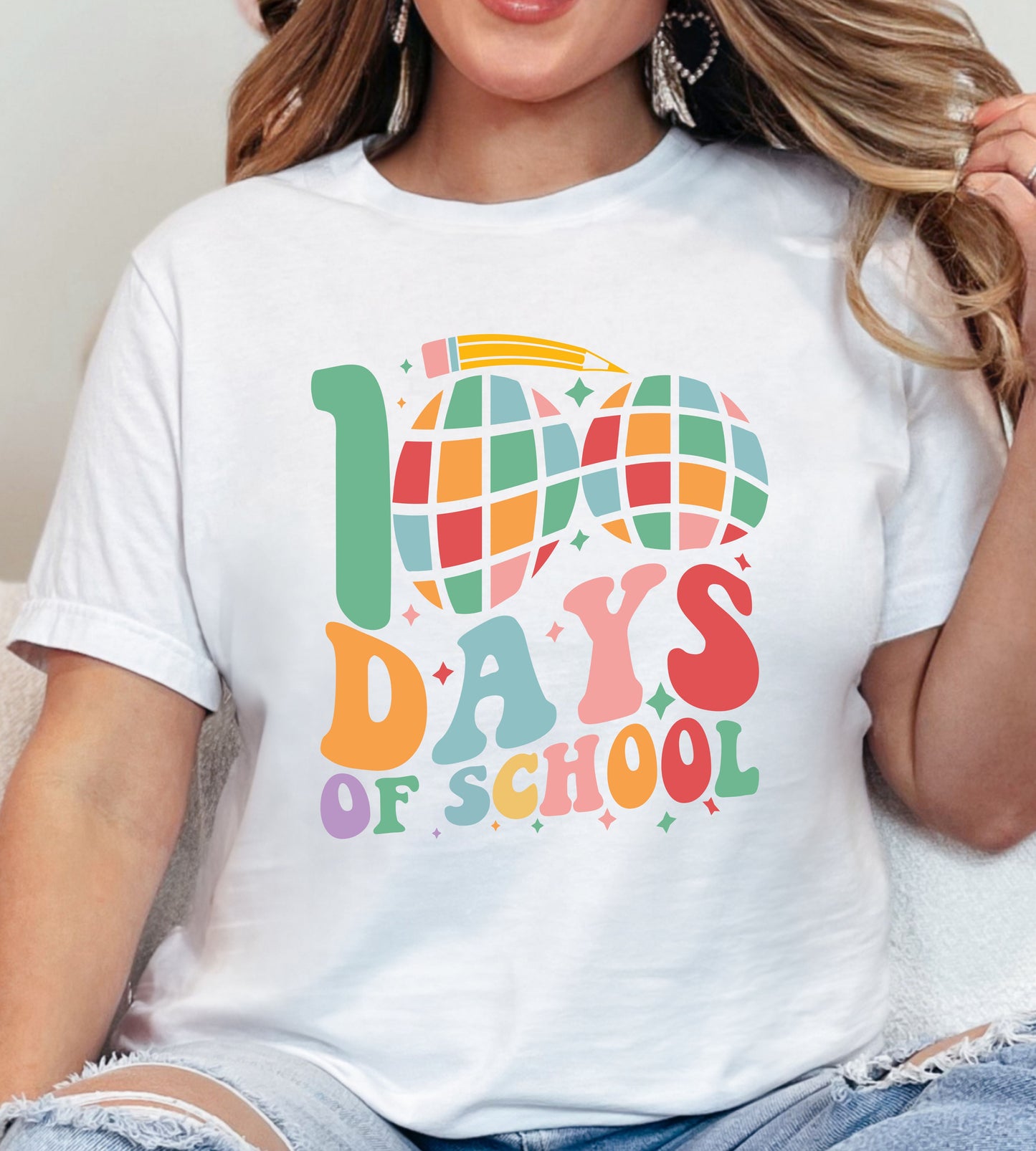 100 Days of School DTF Gangsheet, Premade DTF gangsheet