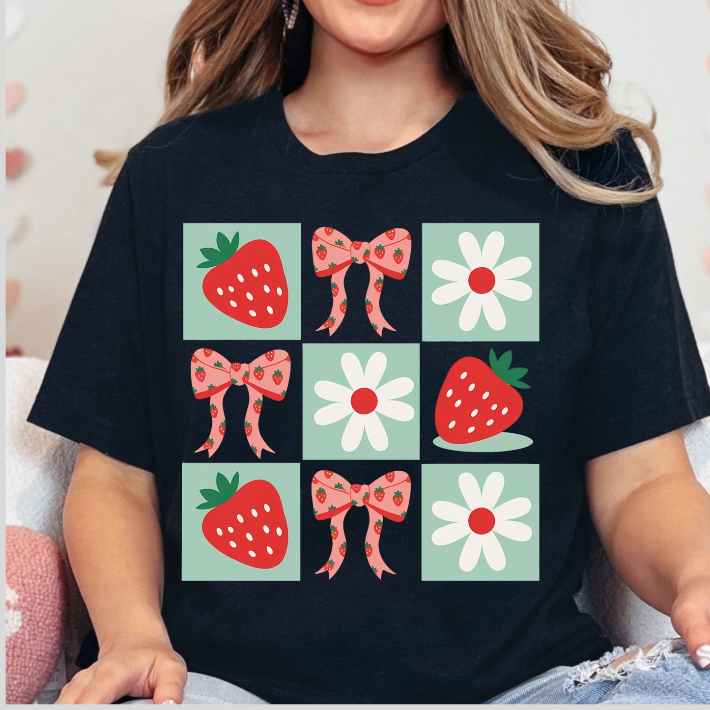 Strawberry Coquette DTF prints, Preppy Strawberries, Strawberry Festival, Summer Strawberry prints, Floral Strawberry, Boho Summer prints