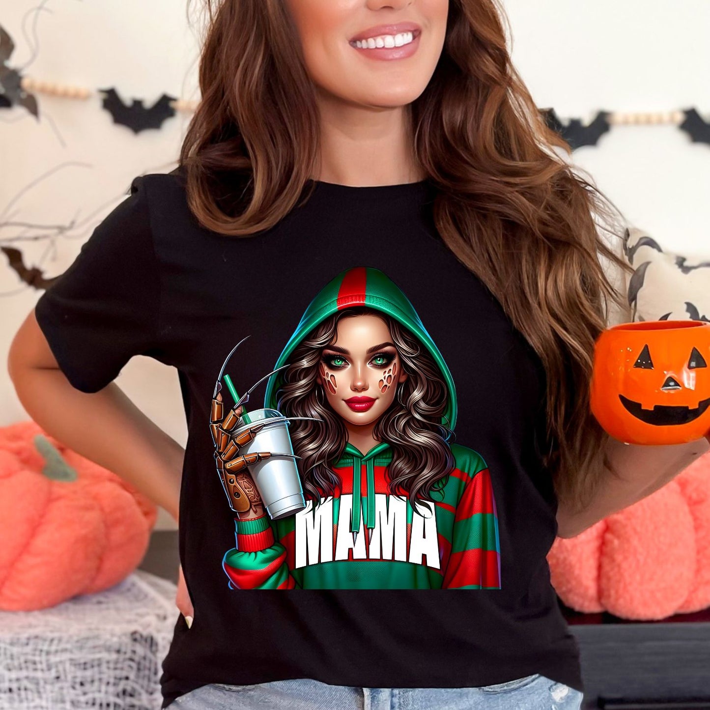 Halloween Horror Mama 2 DTF Bundle, Spooky Mama Prints, Halloween Transfers, Killer Halloween transfers, Spooky heat transfers, Halloween gang