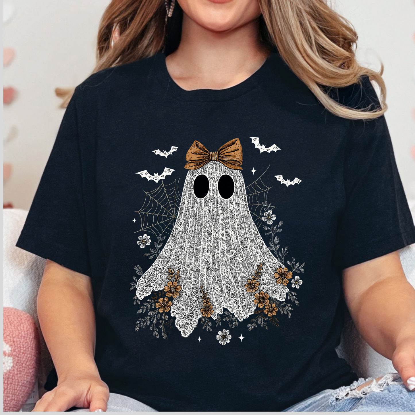 Neon Ghost Spooky Halloween Premade Gangsheet 6 Full Size Transfers