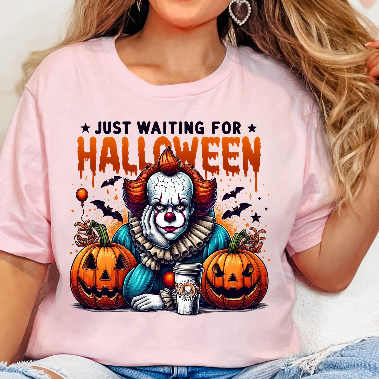 Waiting for Halloween Premade Gangsheet 12 Full Size Transfers