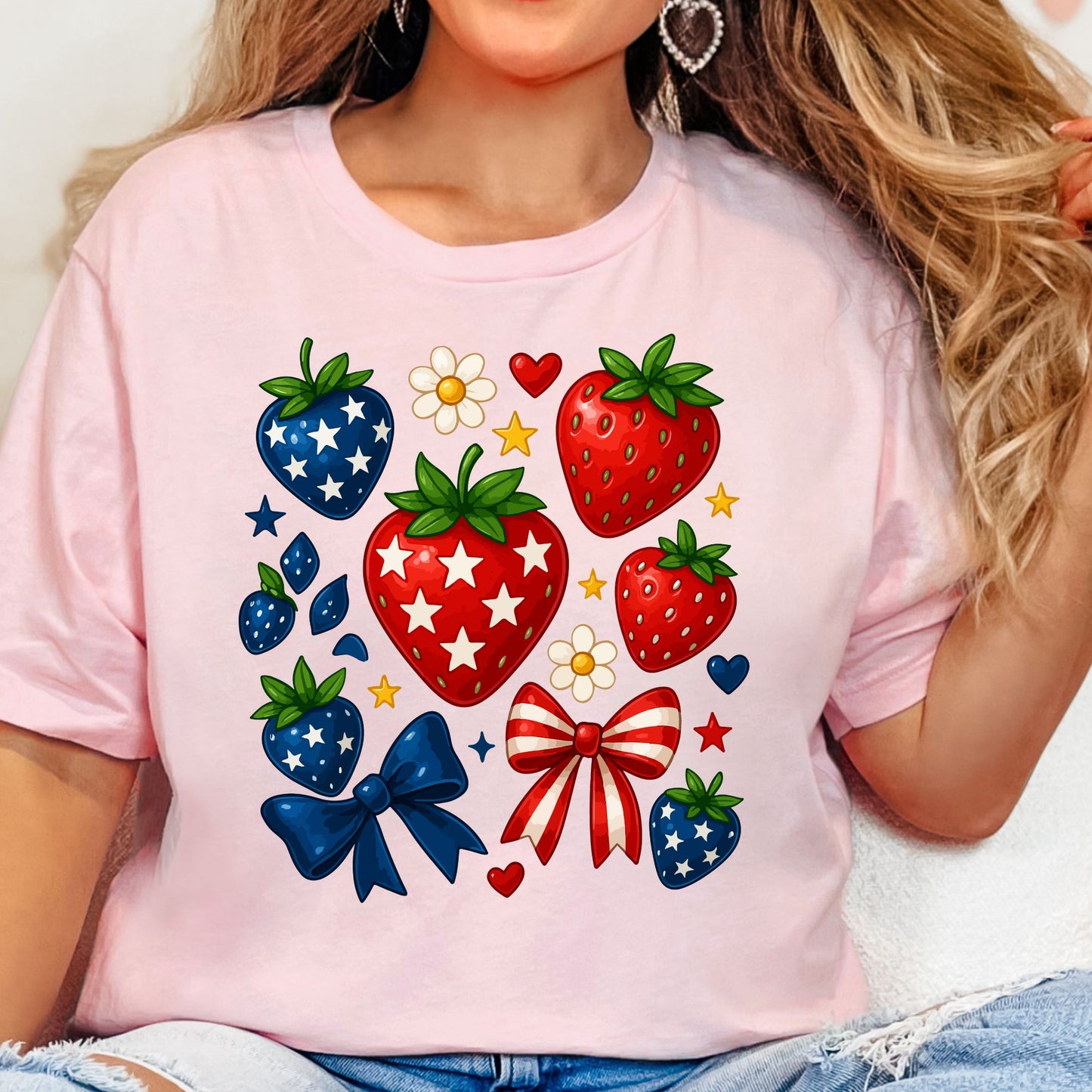 Strawberry Coquette DTF prints, Preppy Strawberries, Strawberry Festival, Summer Strawberry prints, Floral Strawberry, Boho Summer prints