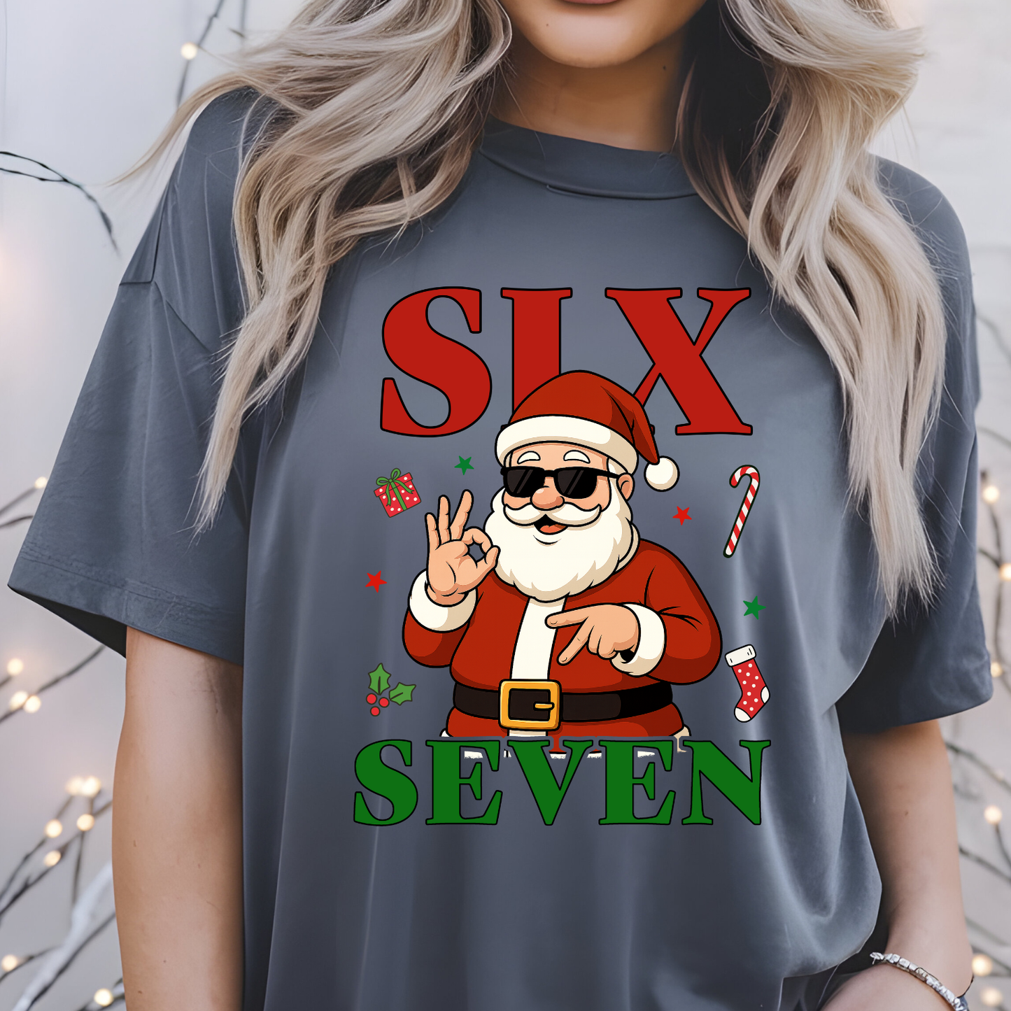 Six Seven Christmas Youth Premade Gangsheet 12 Transfers