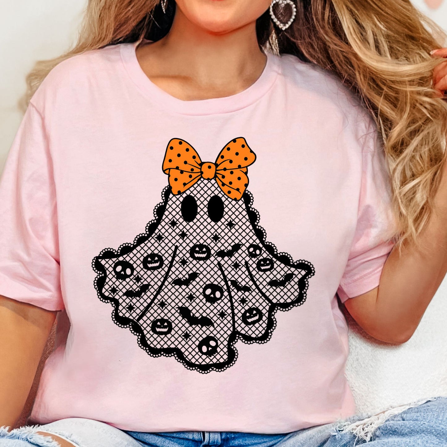 Halloween Black Lace premade DTF gang sheet- 8 adult prints