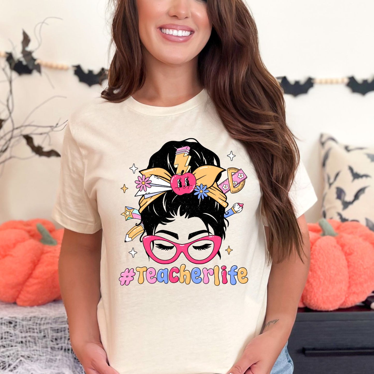 Groovy Teacher DTF Bundle, Teacher Transfer, Teacher Life, Teach Love Inspire, Teacher heat transfer, Teacher Appreciation Gift, Teacher DTF