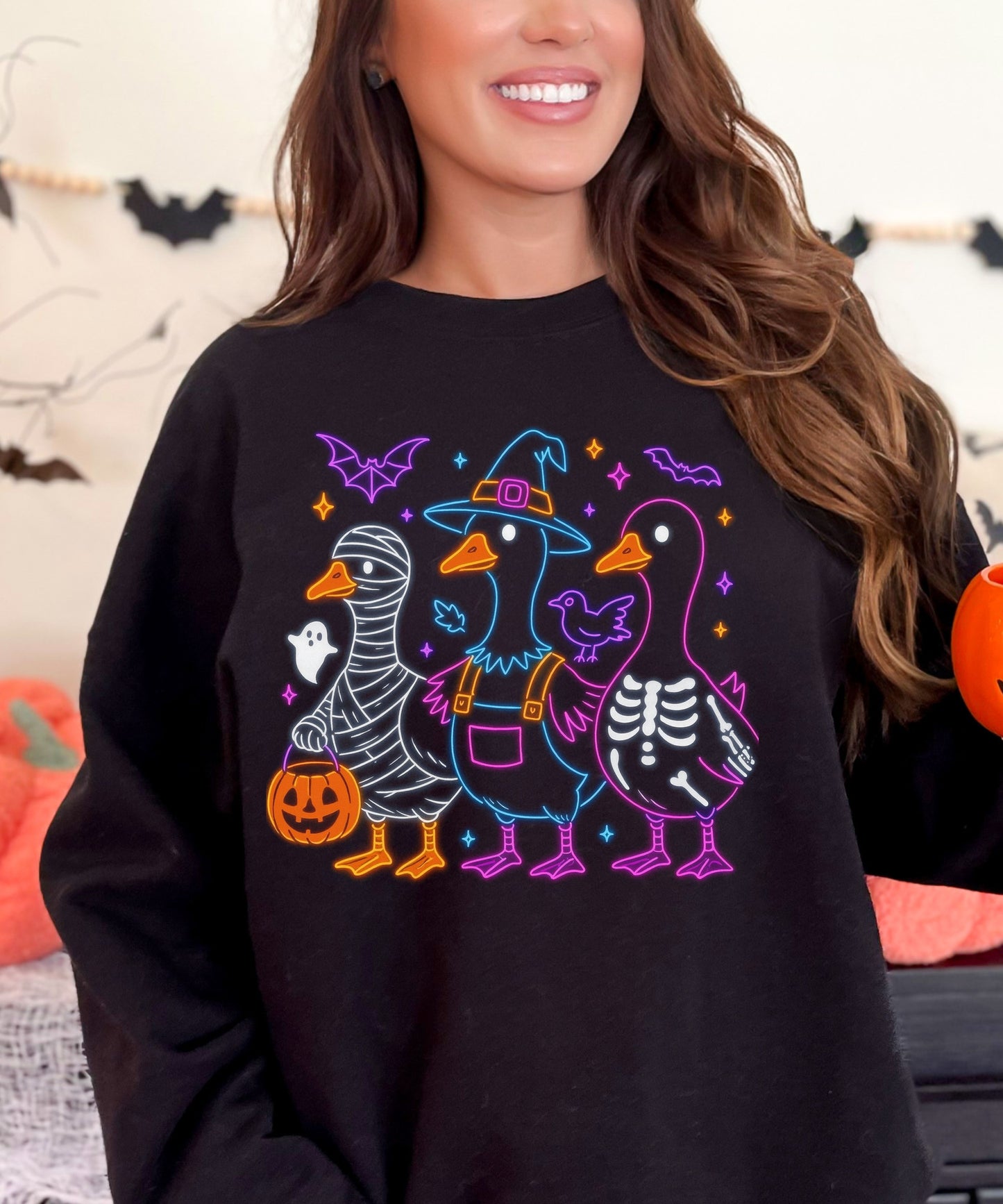 Neon Halloween premade DTF gang sheet- 8 Adult Transfers