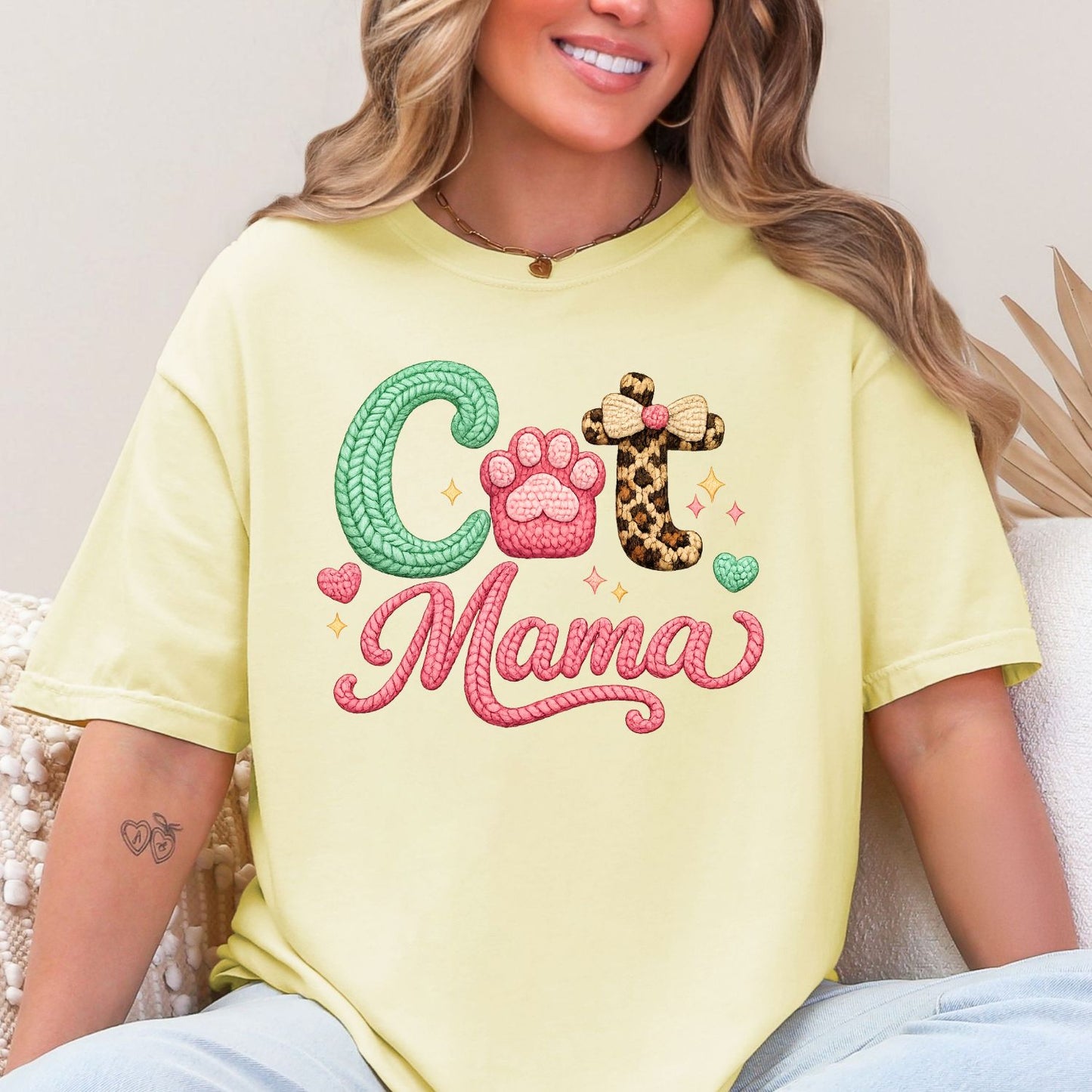 Cat Mama premade DTF gang sheet- 8 prints,