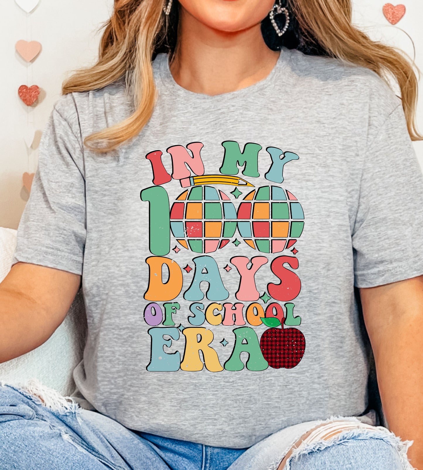 100 Days of School DTF Gangsheet, Premade DTF gangsheet