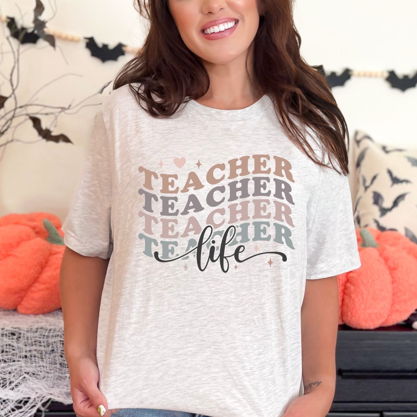 Teacher Retro DTF Bundle, Teacher Transfer, Teacher print, Teach Love Inspire, Teacher heat transfer, Teacher Appreciation Gift, Teacher DTF