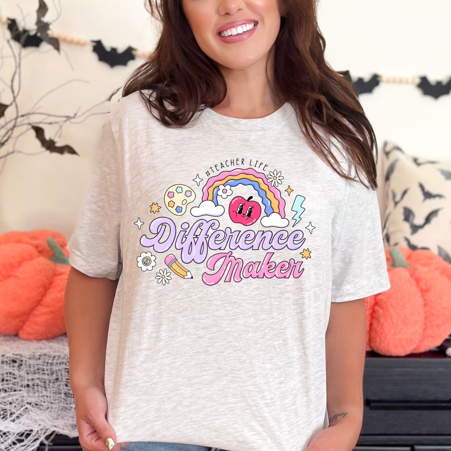 Groovy Teacher DTF Bundle, Teacher Transfer, Teacher Life, Teach Love Inspire, Teacher heat transfer, Teacher Appreciation Gift, Teacher DTF