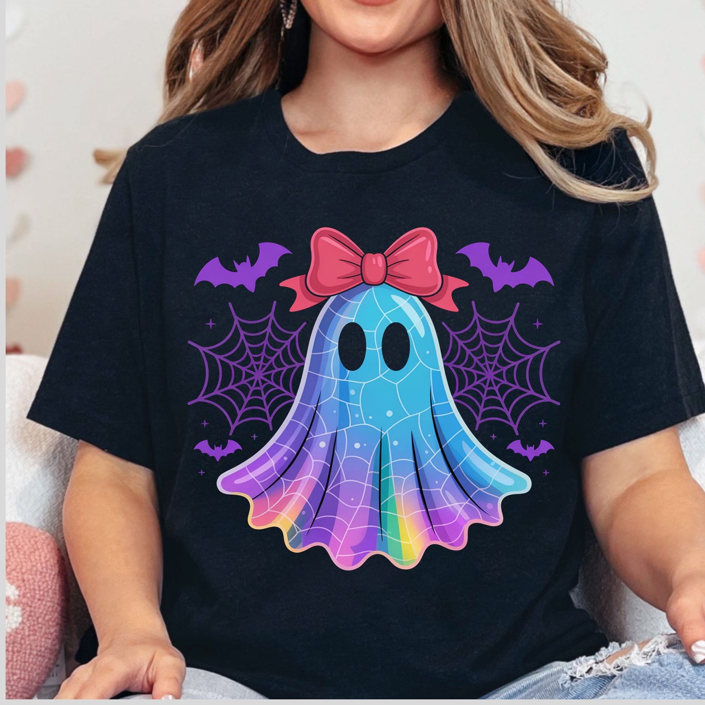 Neon Spooky Halloween Premade Gangsheet 8 Full Size Transfers