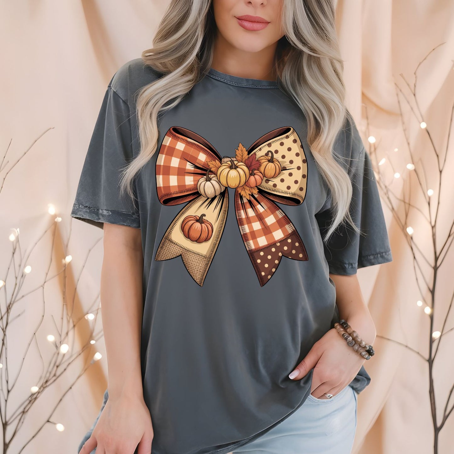 Fall Bows Halloween Premade Gangsheet 6 Full Size Transfers