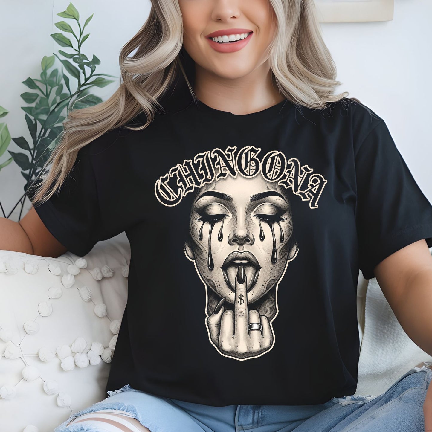 Chingona Halftone 2 Premade DTF gangsheet- 12 adult prints