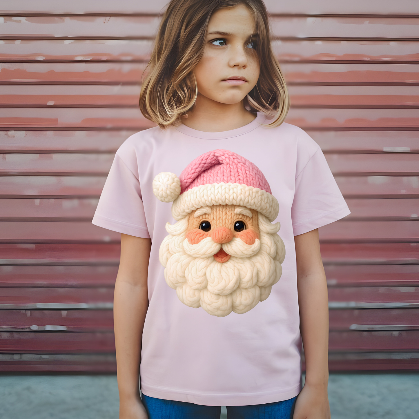 Faux Yarn Christmas Youth Premade Gangsheet 15 Transfers