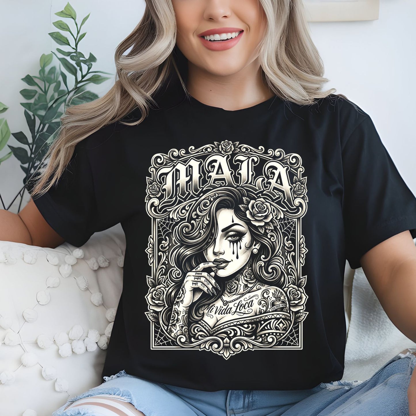 Chingona Halftone 2 Premade DTF gangsheet- 12 adult prints