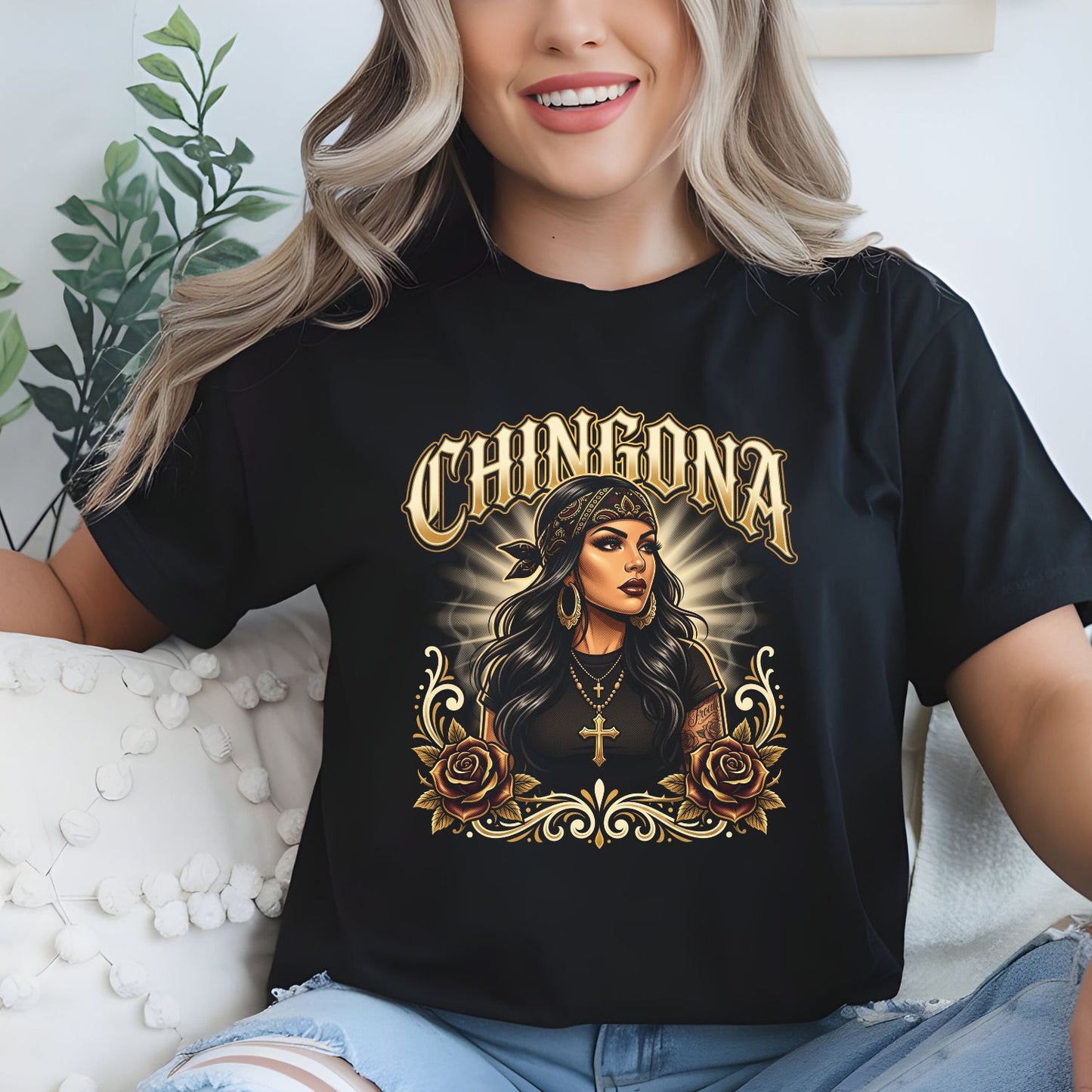 Chingona Halftone Premade DTF gangsheet- 12 adult prints