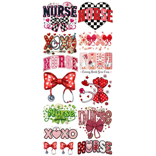 Nurse Premade Gangsheet 12 Transfers
