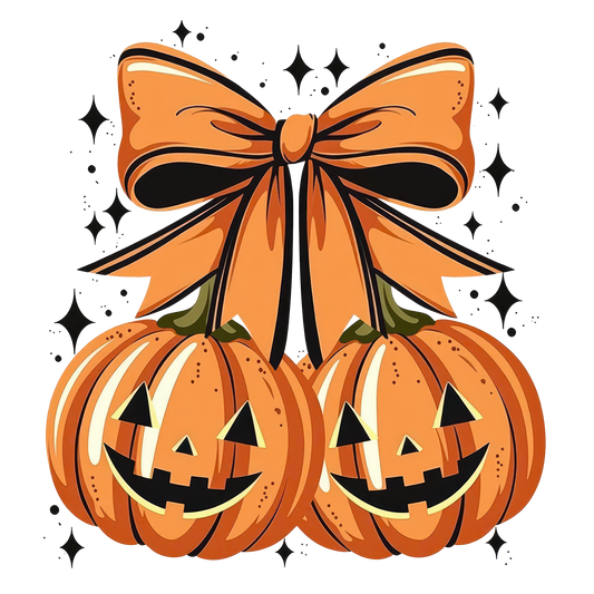 Jack-O Lantern Cherry Bow