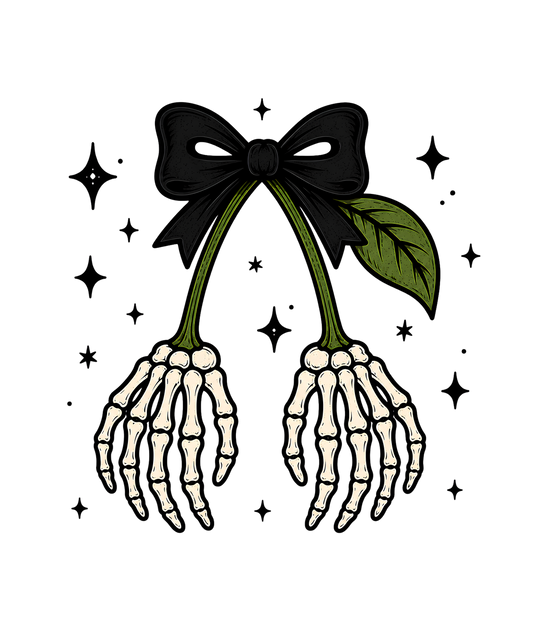 Halloween Skull Hands Cherry