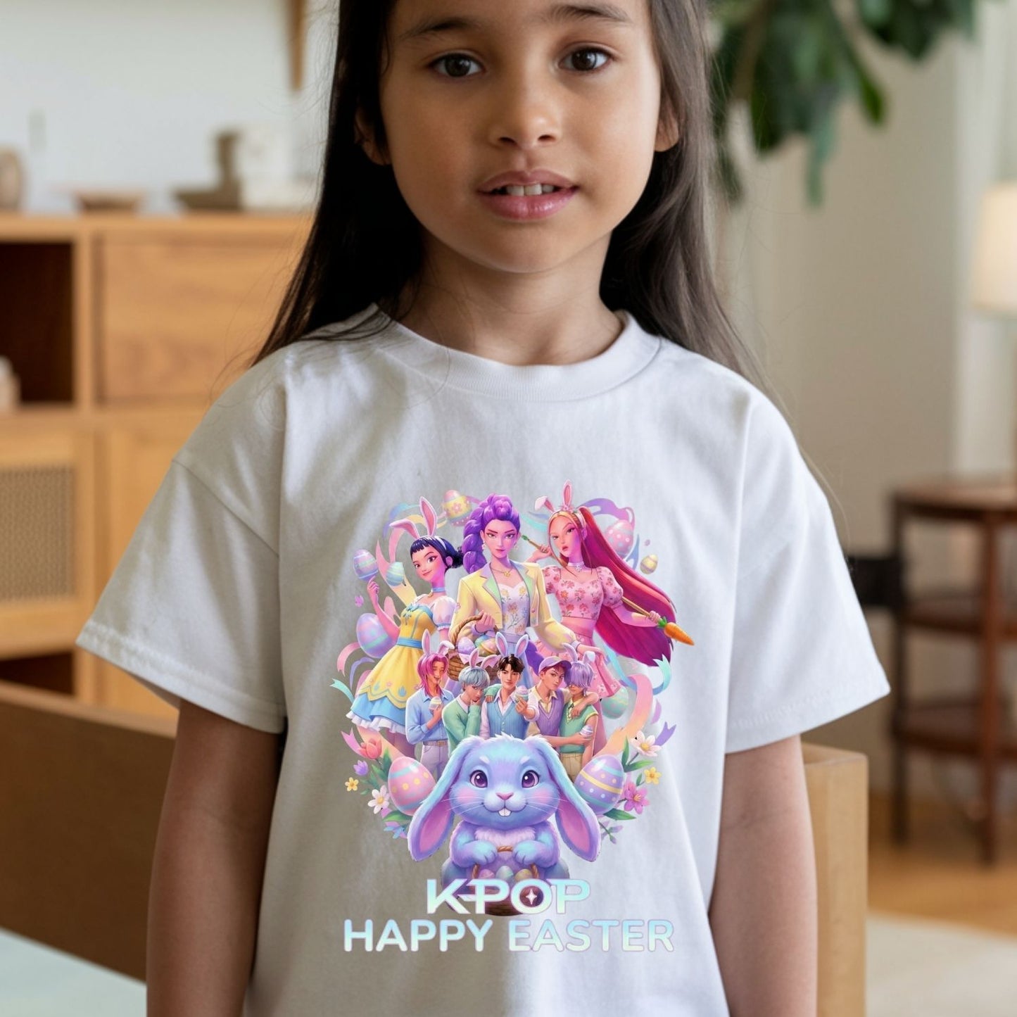 Huntrix Easter Kpop Demons Transfers for Youth