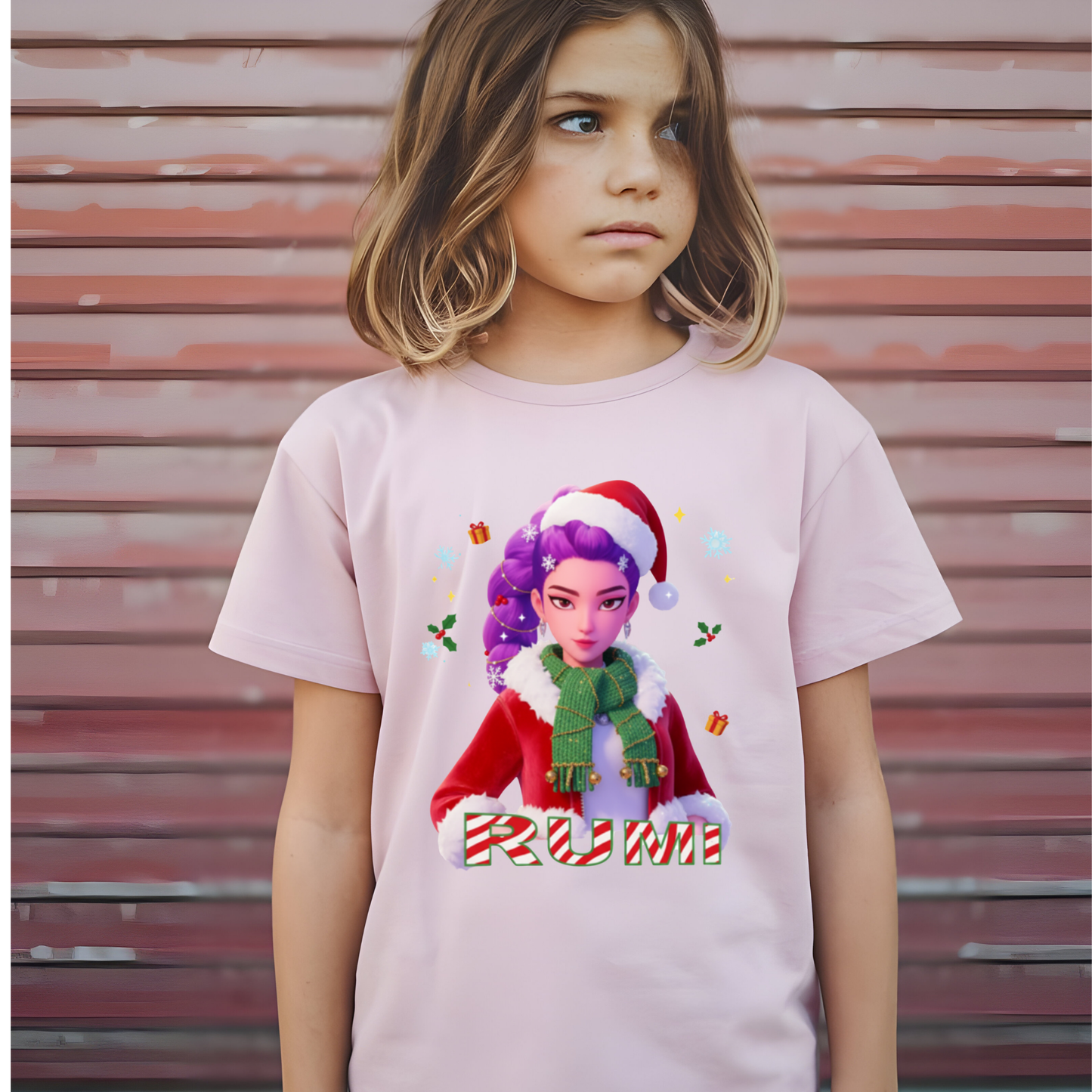 Huntrix Christmas Kpop Demons Premade DTF Transfers-13 Kids Size