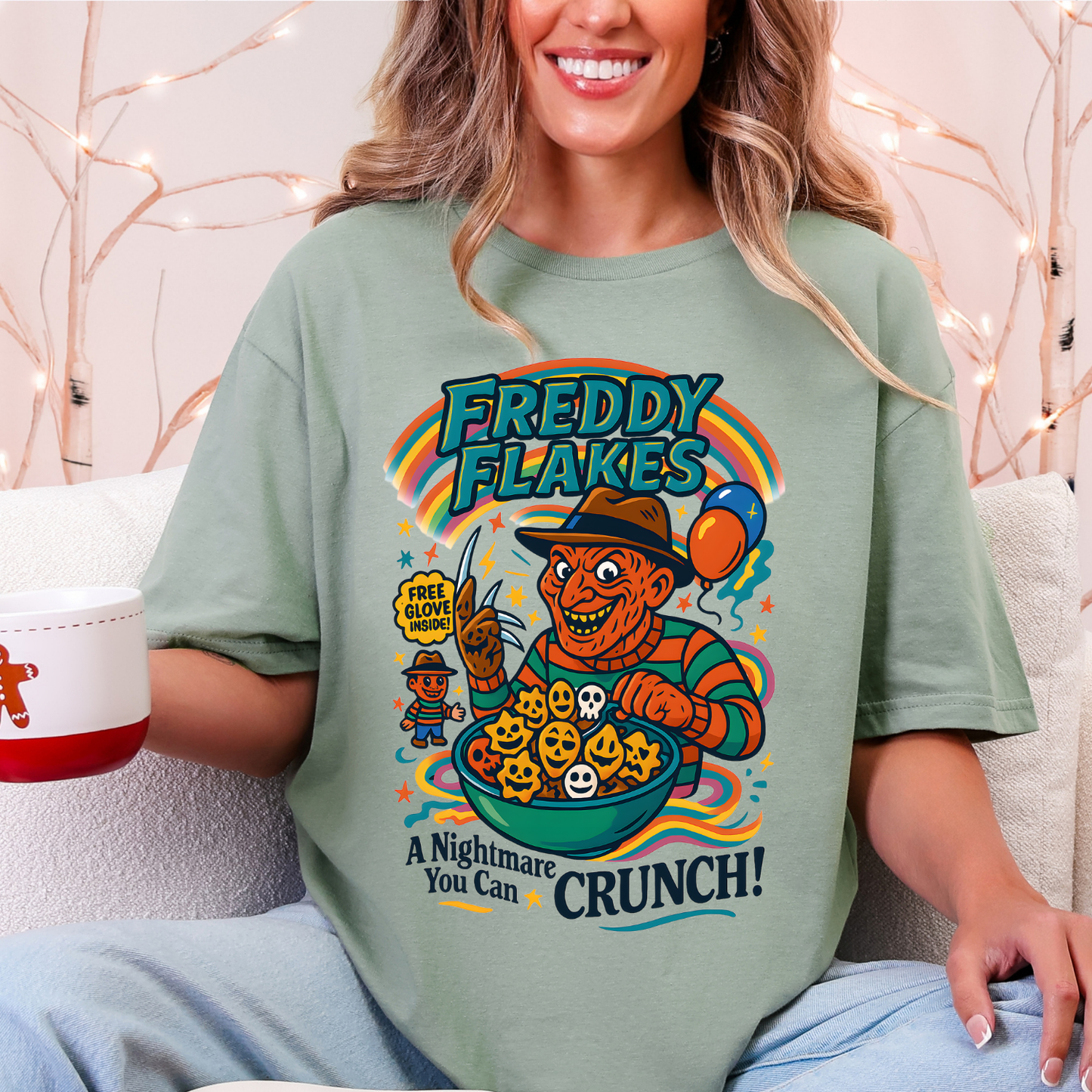 Funny Halloween Horror Characters Cereal Premade DTF gang sheet-7 Adults print