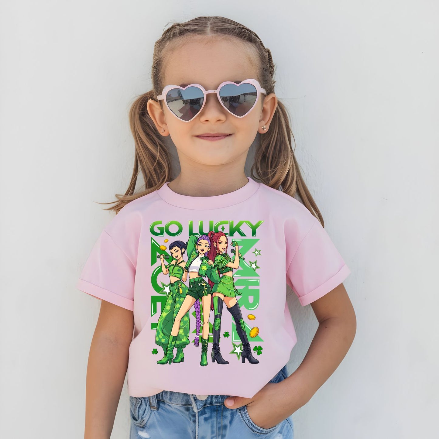 Huntrix St Patricks Kpop Demons Transfers for Youth