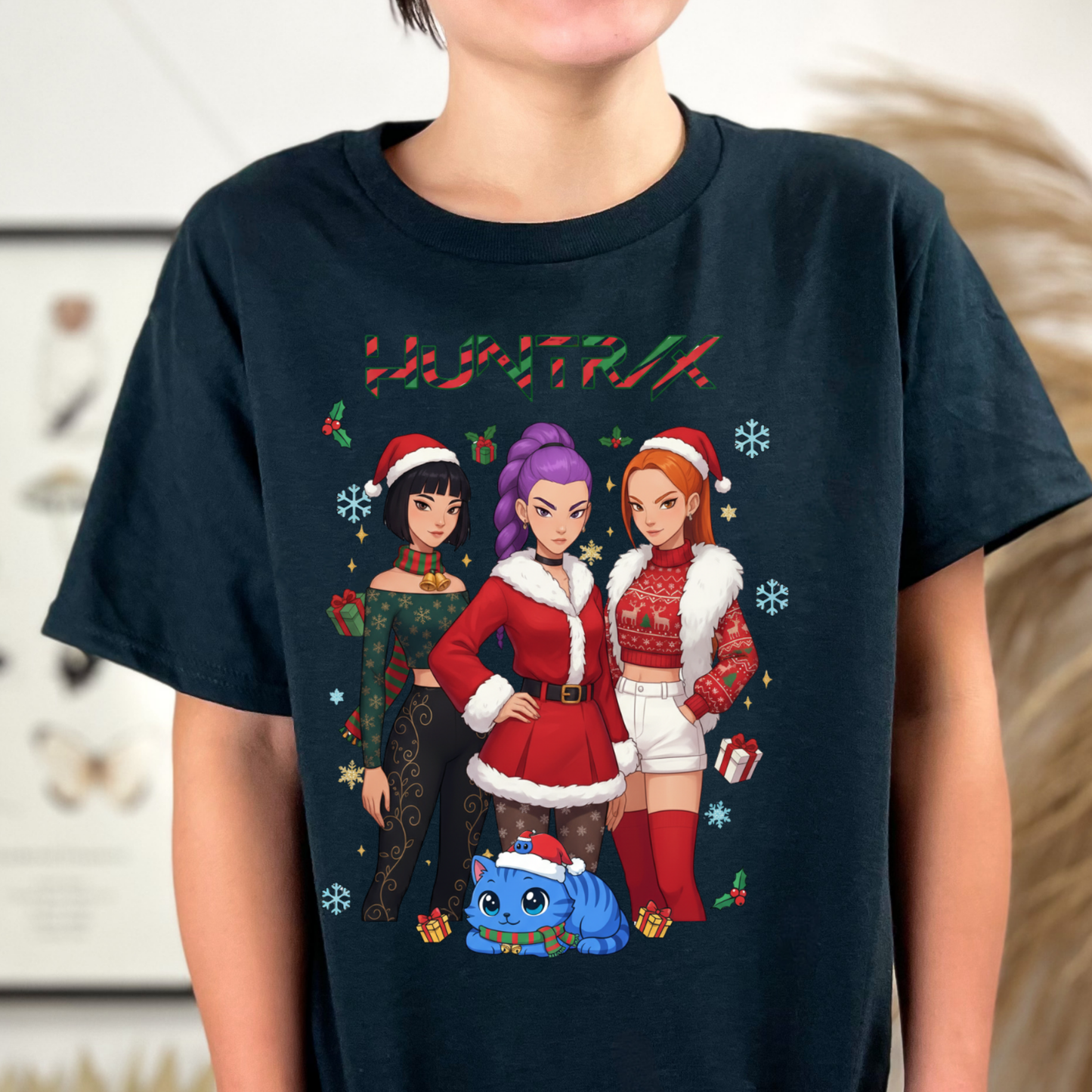 Huntrix Christmas Kpop Demons Premade DTF Transfers-13 Kids Size