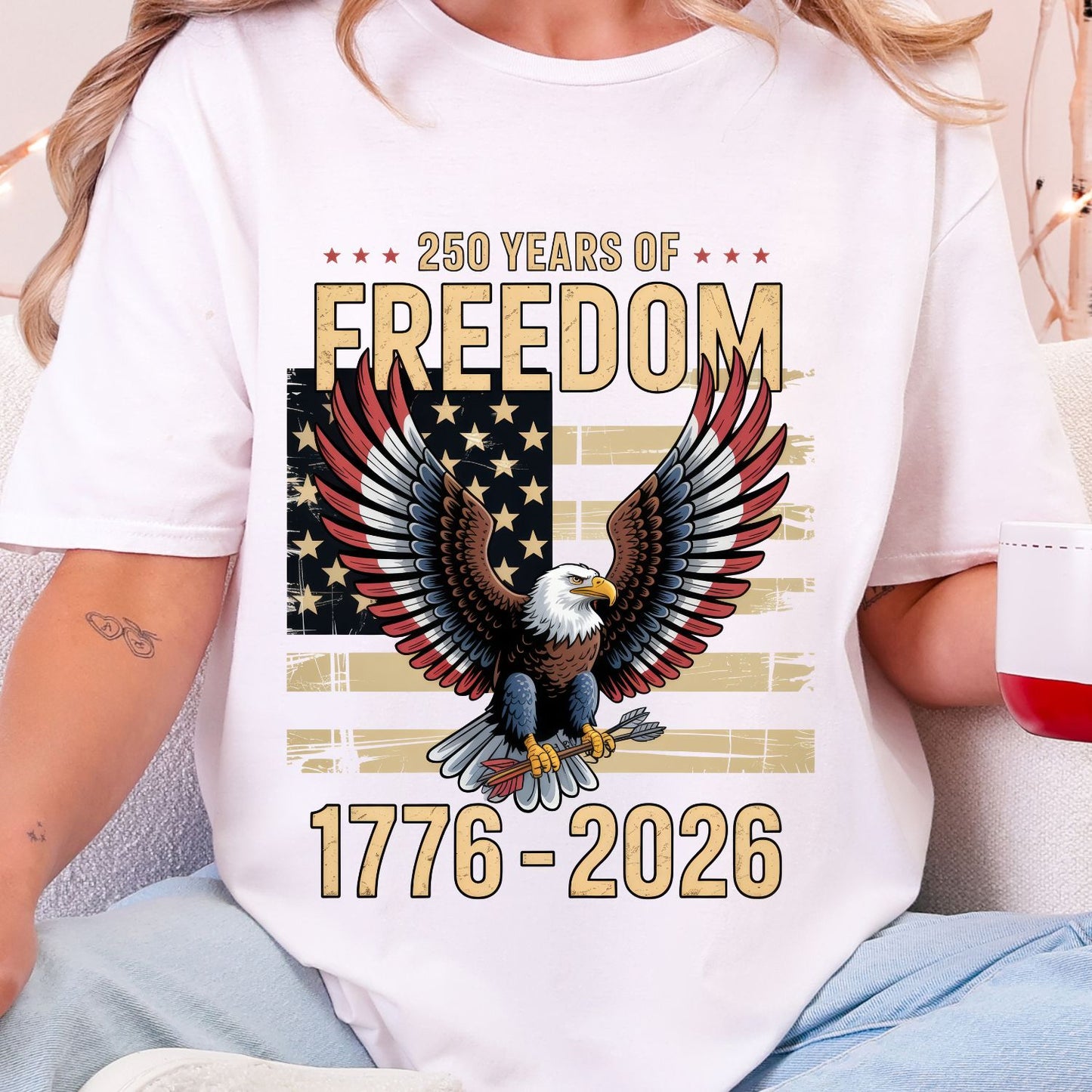 4th of July 250 Premade Gangsheet 12 Full Size Transfers