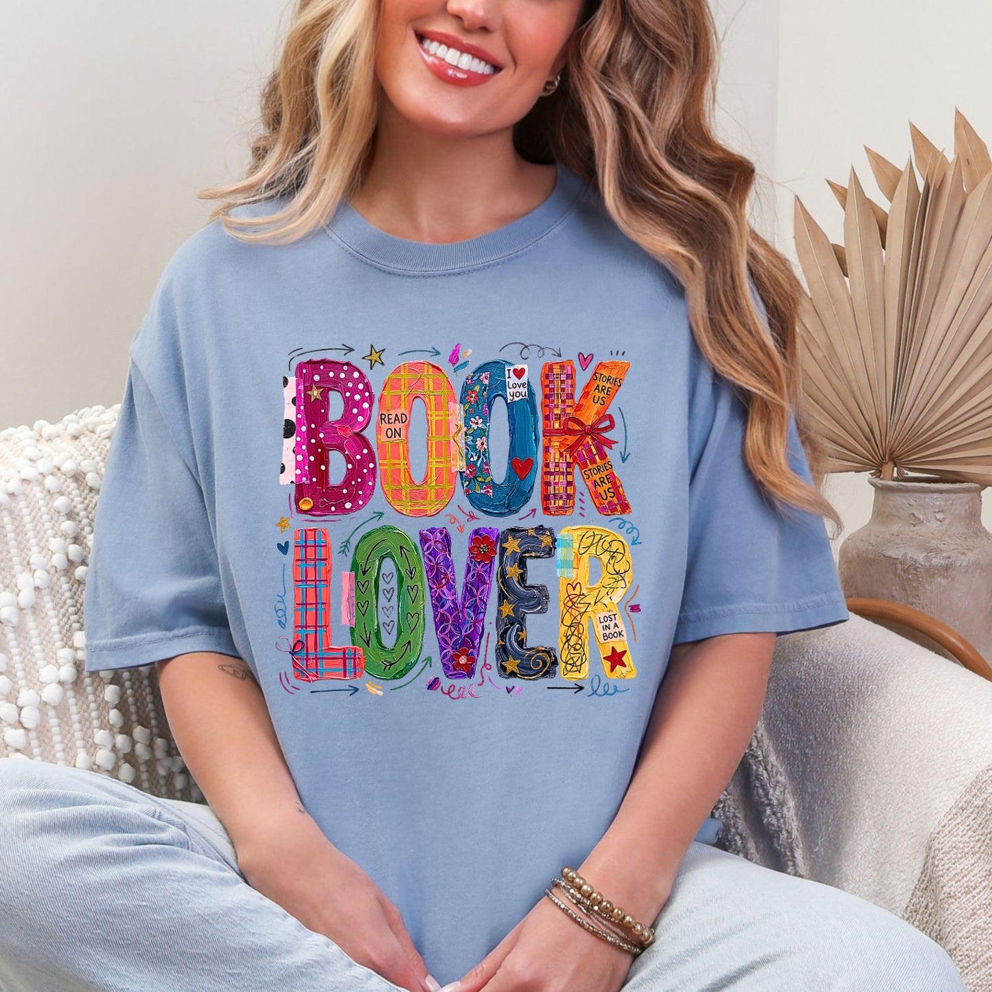 Book Lover Premade Gangsheet 10 Transfers