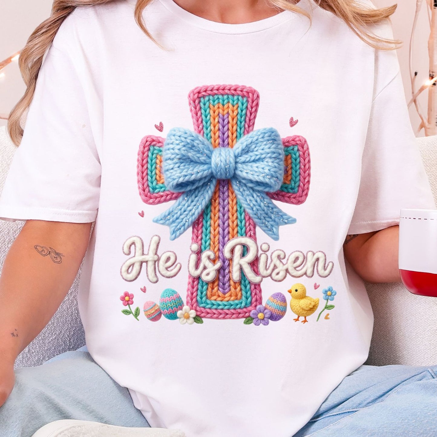 Yarn Easter Joy Premade DTF ganagheet- 10 Full size transfers