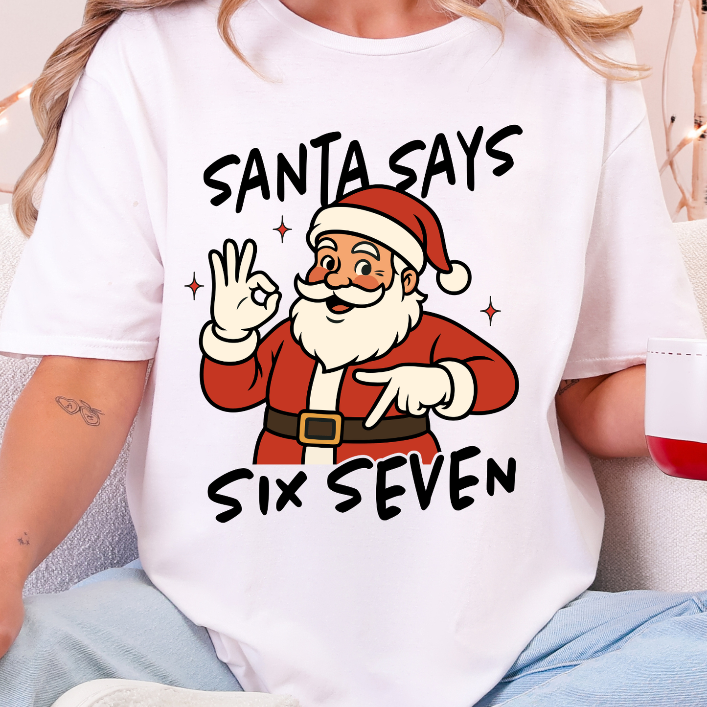 Six Seven Christmas Youth Premade Gangsheet 12 Transfers