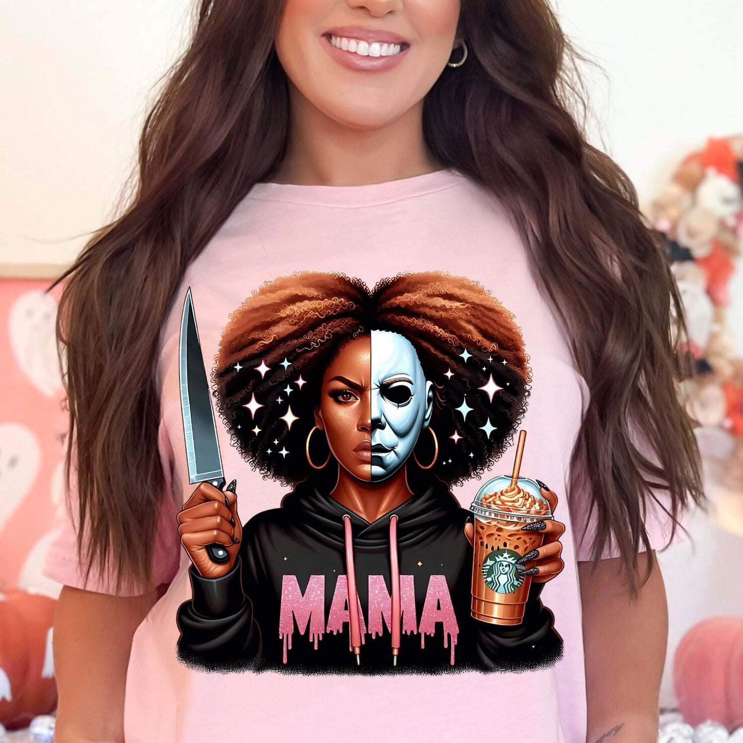 Black Halloween Horror Mama DTF Bundle, Spooky Mama Prints, Halloween Transfers, Killer Halloween transfers, Spooky heat transfers, Halloween