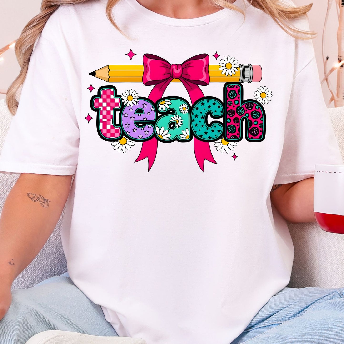 Teacher Mini premade DTF gang sheet- 13 prints