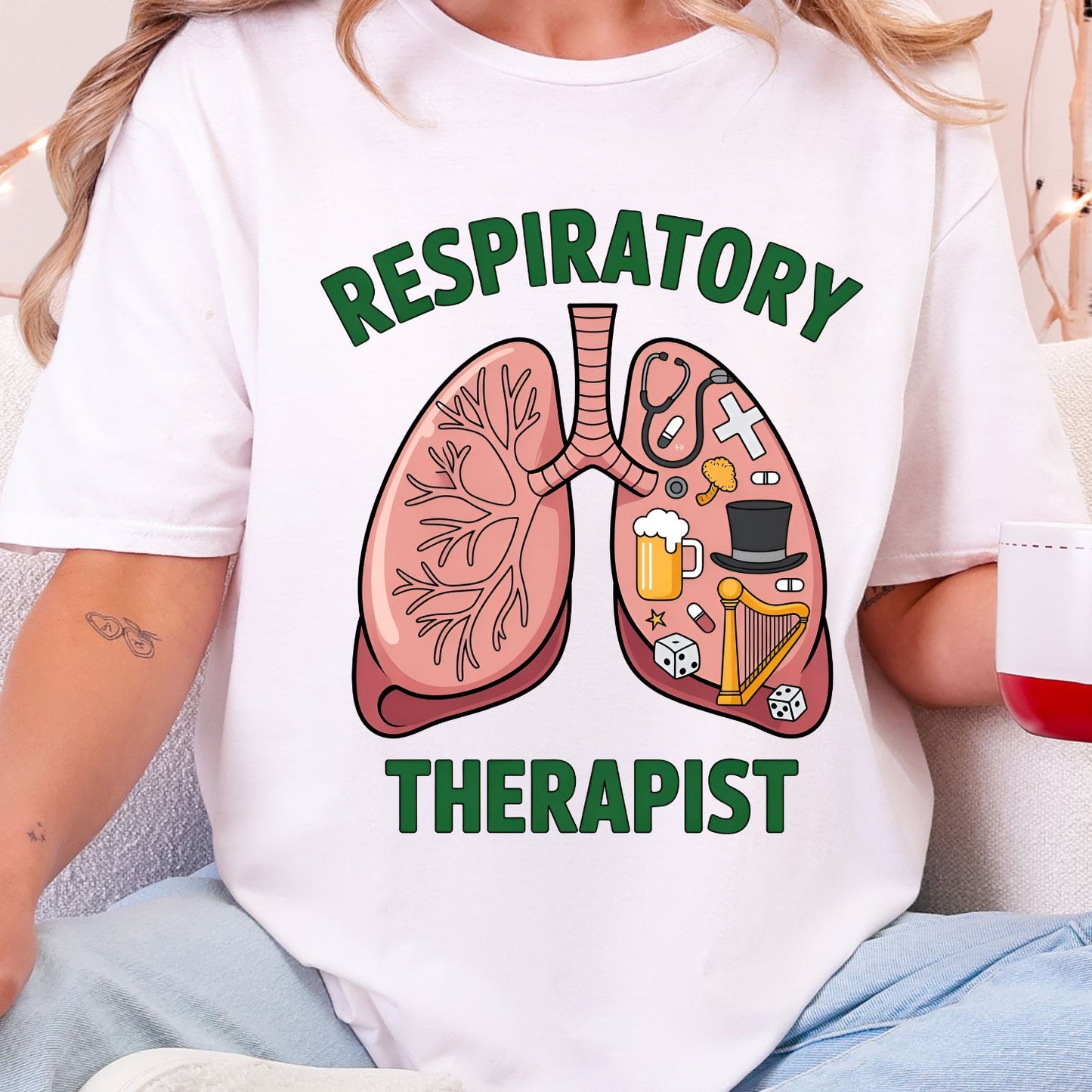 Respiratory Therapy DTF Transfers,Respiratory Therapist Prints,
