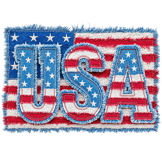 USA Flag Patchwork