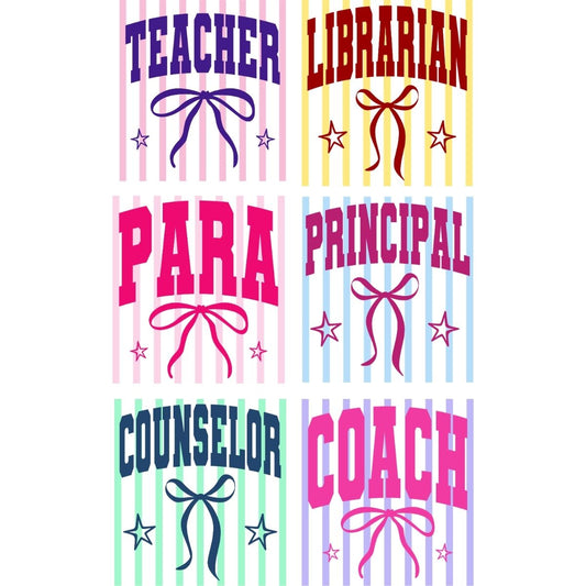 Back to School Preppy Coquette Premade mini gangsheet