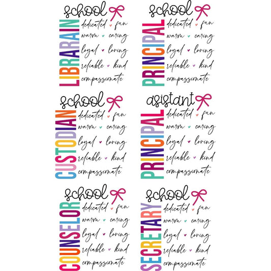 Preppy Teacher Premade mini gangsheet