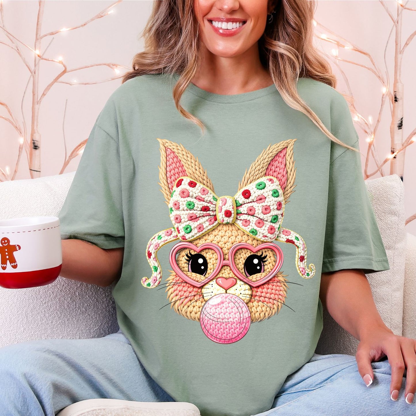 Yarn Easter Love Premade Gangsheet 12 Full Size Transfers