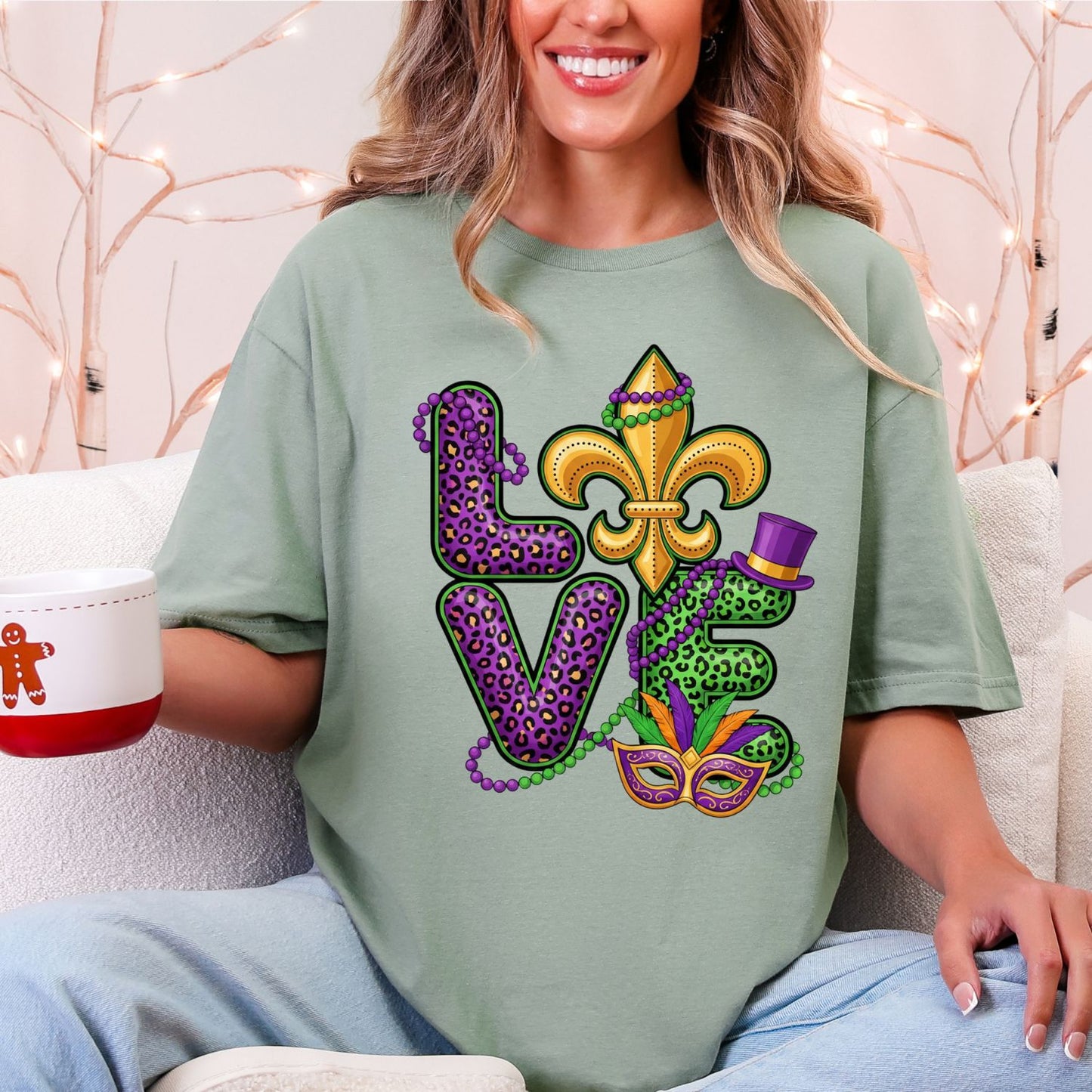 Mardi Gras Premade Gangsheet 10 Transfers