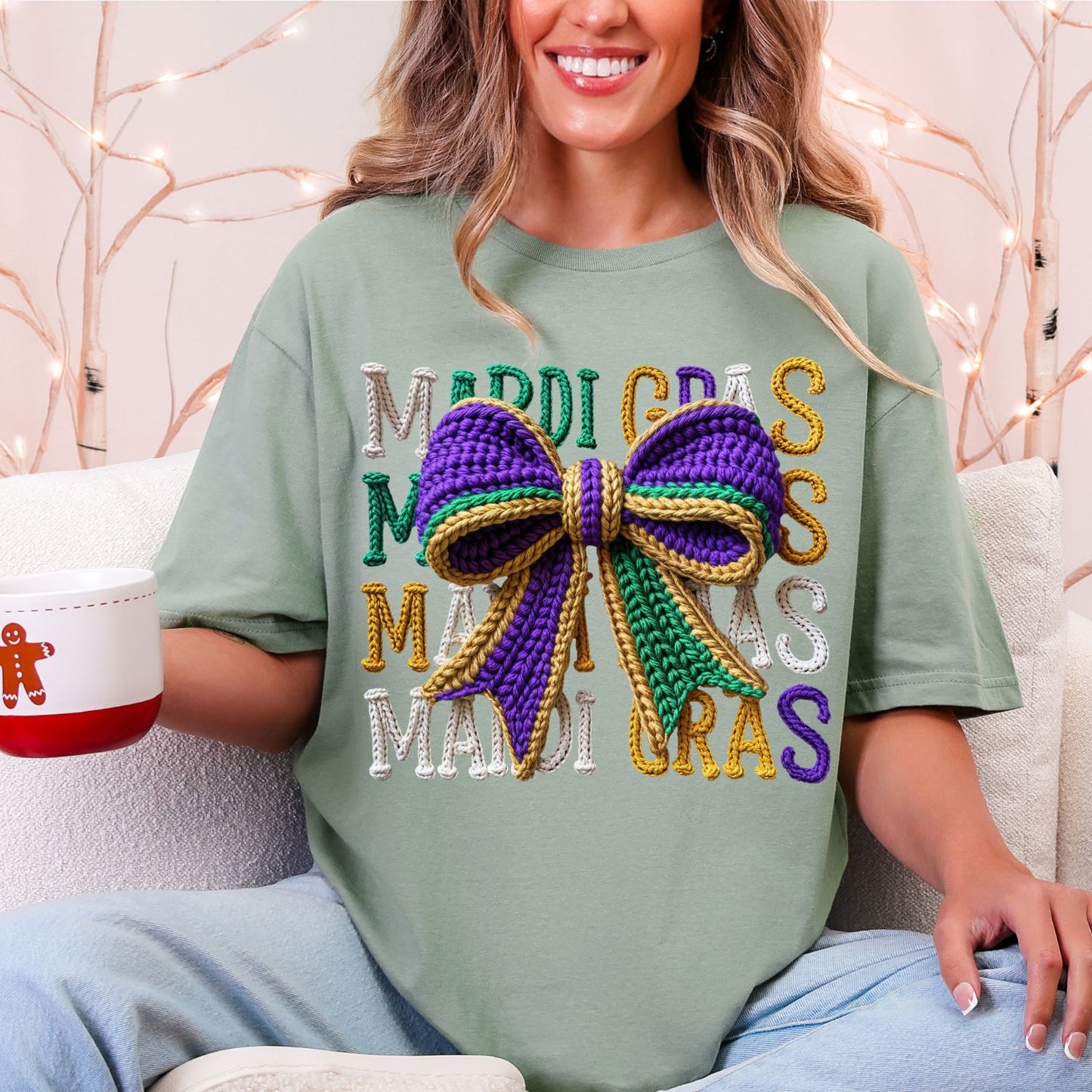 Crochet Mardi Gras Premade Gangsheet 10 Transfers